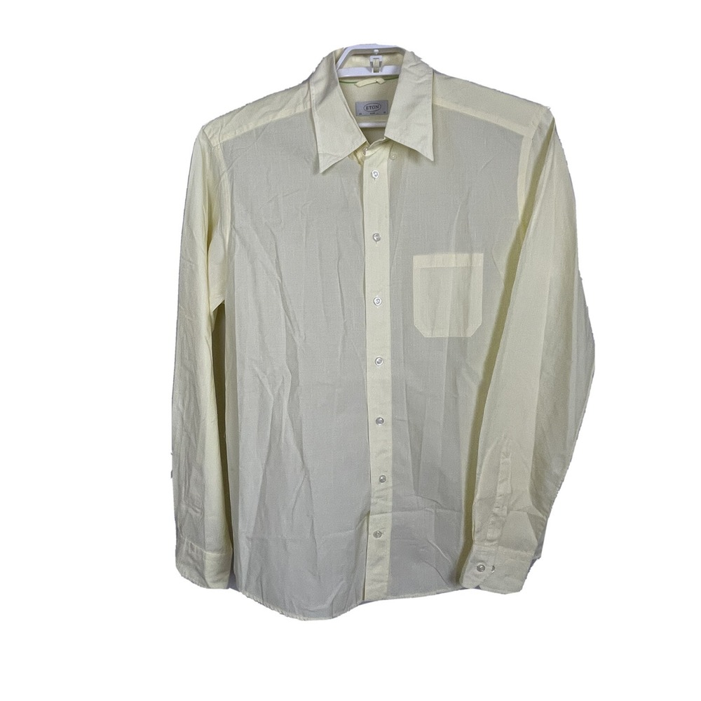 Eton Sweden Slim Shirt 44 XL Quiet Luxury Minimalist Executive Modern Old‎ Money